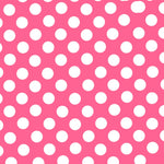 Flamenco Polka Dots Popeline Fuchsia Hintergrund 15mm - Ribes y Casals