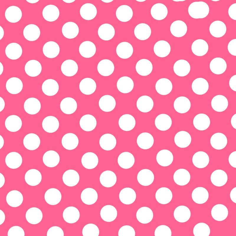 Flamenco Polka Dots Popeline Fuchsia Hintergrund 15mm - Ribes y Casals