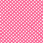 Flamenco Polka Dots Popeline Fuchsia Hintergrund 7mm - Ribes y Casals