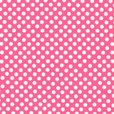 Flamenco Polka Dots Popeline Fuchsia Hintergrund 7mm - Ribes y Casals