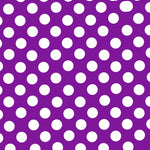 Flamenco Polka Dots Popeline Lila Hintergrund 15mm - Ribes y Casals