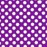 Flamenco Polka Dots Popeline Lila Hintergrund 15mm - Ribes y Casals