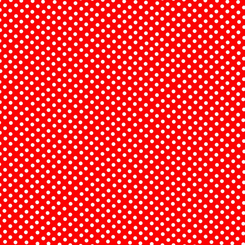 Flamenco Polka Dots Popeline Roter Hintergrund 2mm - Ribes y Casals