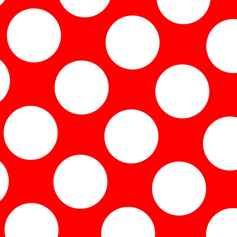 Flamenco Polka Dots Popeline Roter Hintergrund 60mm - Ribes y Casals