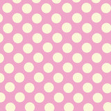 Flamenco Polka Dots Popeline Rosa Hintergrund 15mm - Ribes y Casals