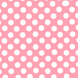 Flamenco gepunktete Popeline Baby Rosa Hintergrund 15mm - Ribes y Casals