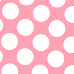 Flämische Polka Dots Baby Rosa Hintergrund 60mm 145x160 cm - Ribes y Casals