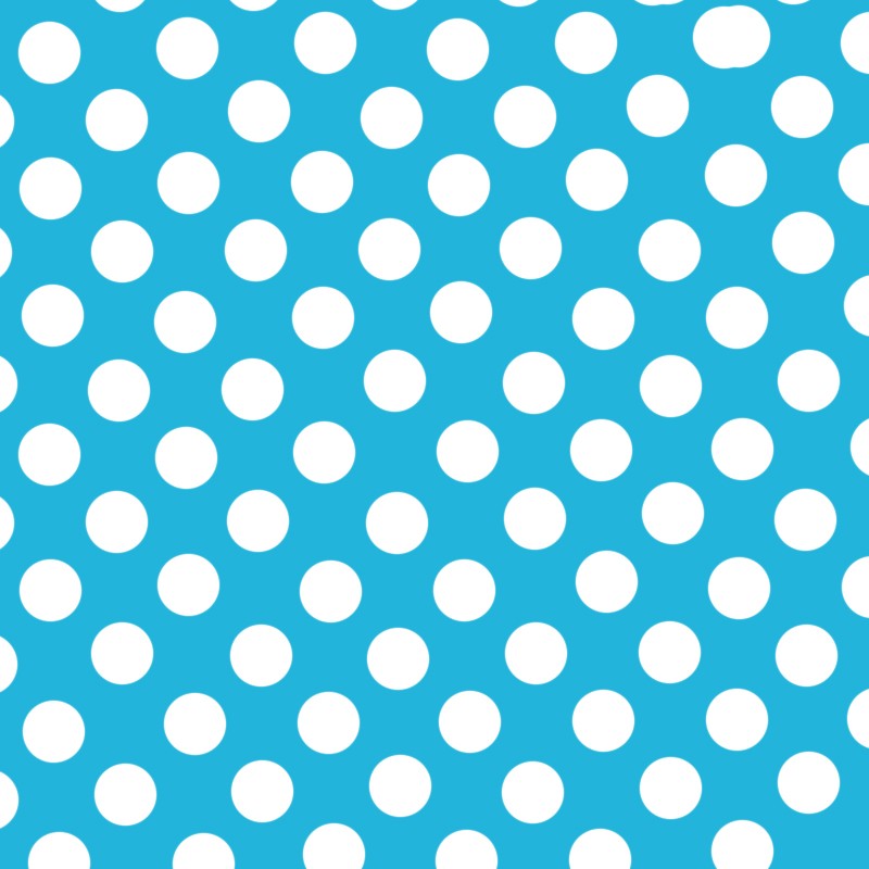 Flamenco Polka Dots Popeline Türkis Hintergrund 15mm - Ribes y Casals