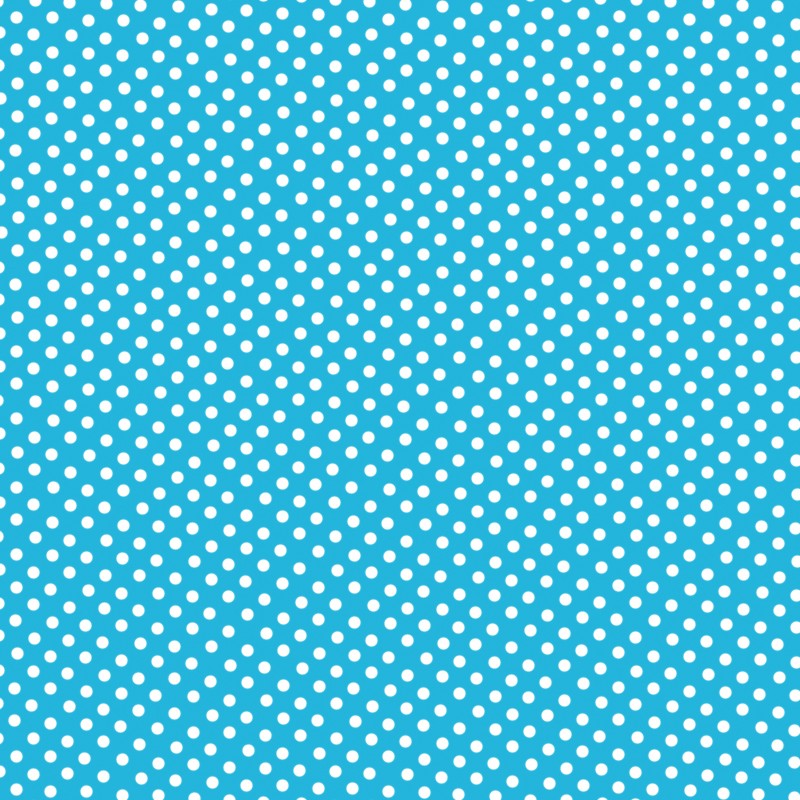 Flamenco Polka Dots Popeline Türkis Hintergrund 2mm - Ribes y Casals