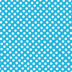 Flamenco Polka Dots Popeline Türkis Hintergrund 7mm - Ribes y Casals