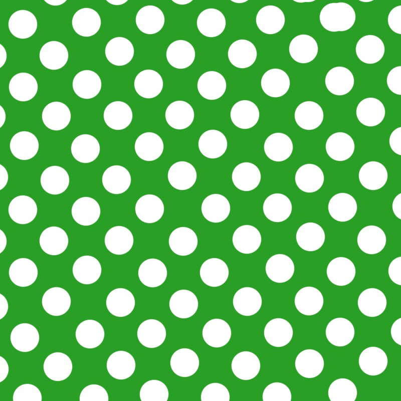 Flamenco Polka Dots Popeline Grüner Hintergrund 15mm - Ribes y Casals