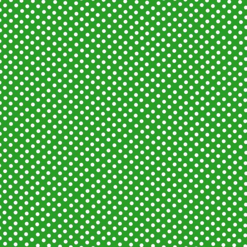 Flamenco Polka Dots Popeline Grüner Hintergrund 2mm - Ribes y Casals