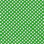 Flamenco Polka Dots Popeline Grüner Hintergrund 7mm - Ribes y Casals