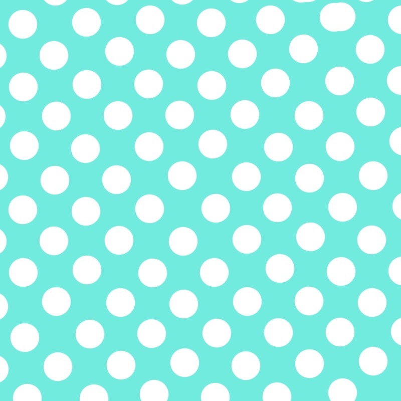 Flamenco Polka Dots Popeline Wasser Grüner Hintergrund 15mm - Ribes y Casals