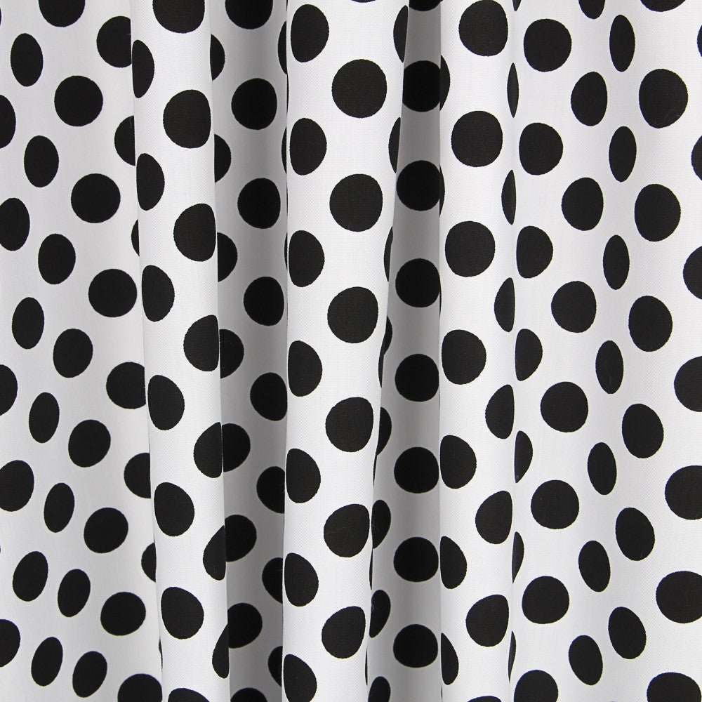 Flamenco Polka Dots Popeline Schwarz 15mm - Ribes y Casals