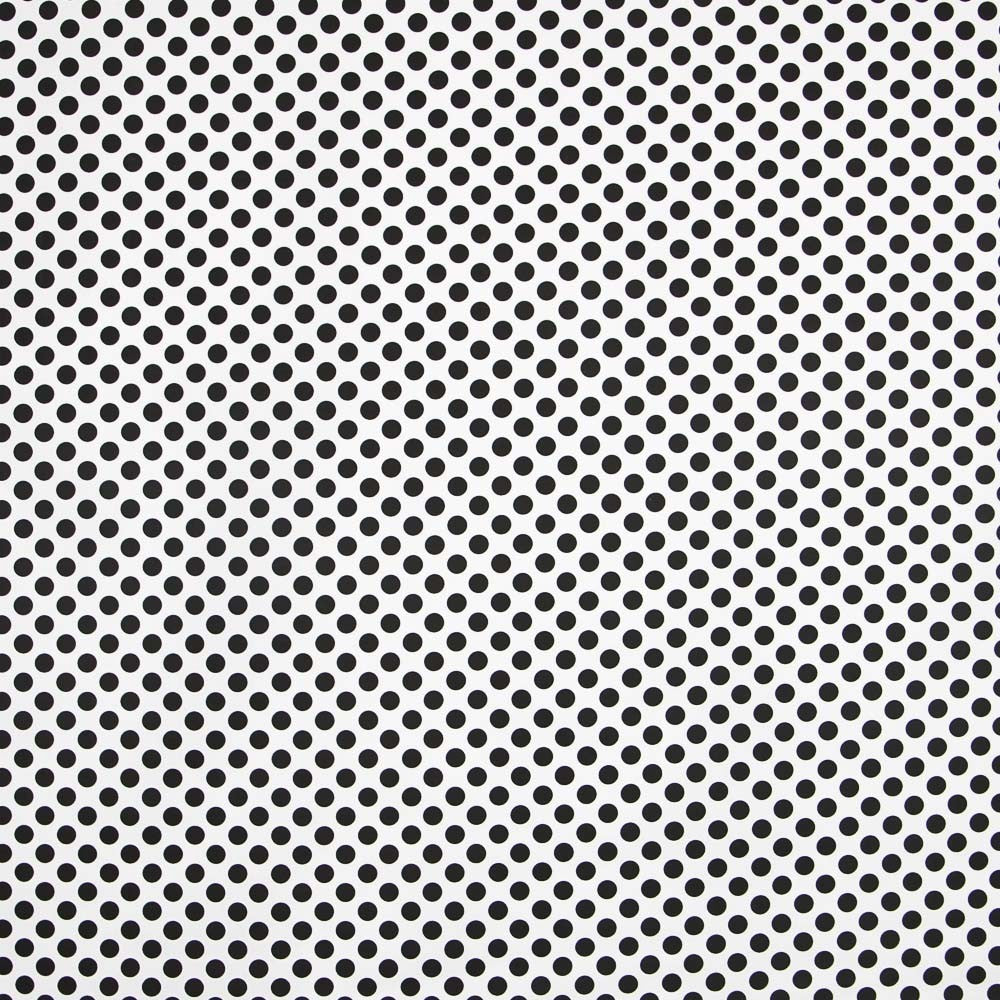 Flamenco Polka Dots Popeline Schwarz 15mm - Ribes y Casals