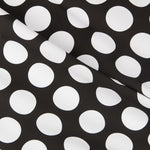 Flamenco Polka Dots Popeline Schwarzer Hintergrund 60mm - Ribes y Casals