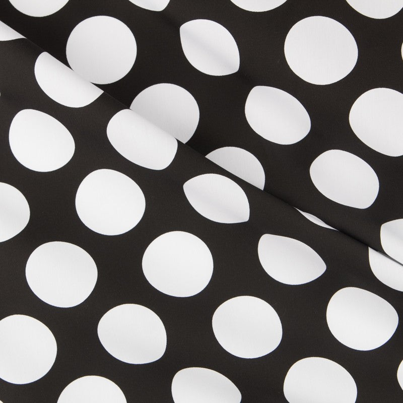 Flamenco Polka Dots Popeline Schwarzer Hintergrund 60mm - Ribes y Casals