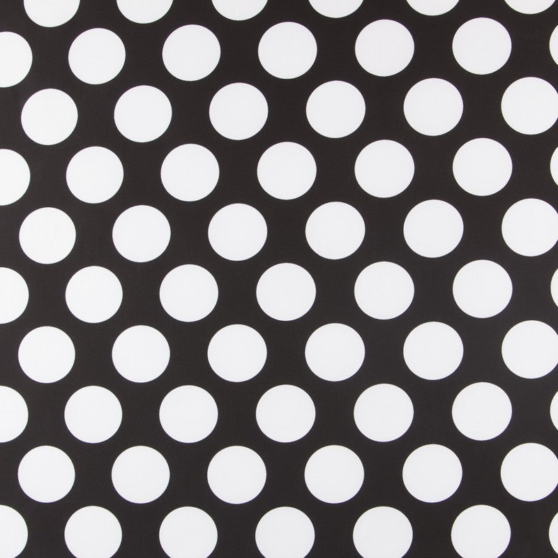 Flamenco Polka Dots Popeline Schwarzer Hintergrund 60mm - Ribes y Casals