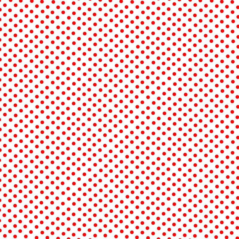Flamenco Polka Dots Popeline Rot 2mm - Ribes y Casals