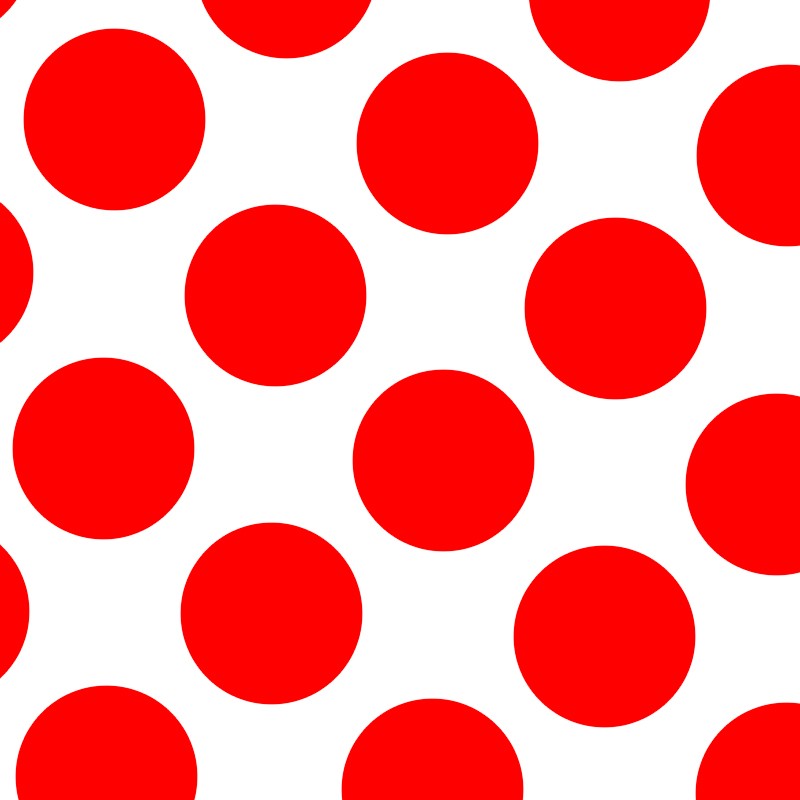 Flamenco Polka Dots Popeline Rot 60mm - Ribes y Casals