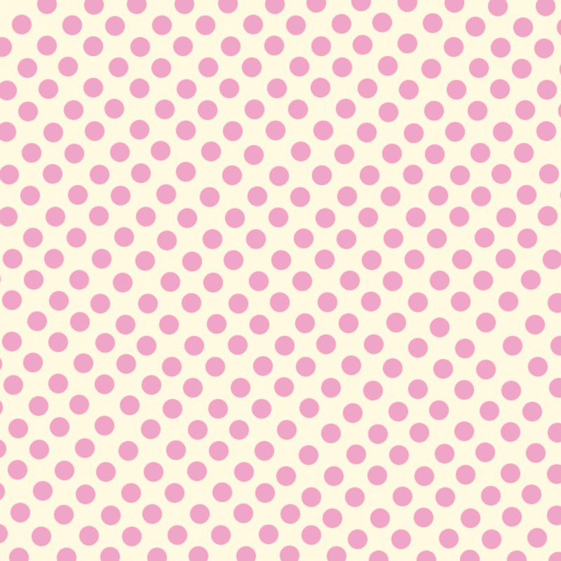 Rosa Flamenco Polka Dots Popeline 7mm - Ribes y Casals