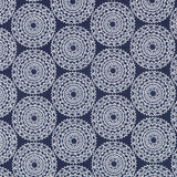 Dunkelblaue Mandala-Popeline - Ribes y Casals