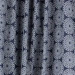 Dunkelblaue Mandala-Popeline - Ribes y Casals