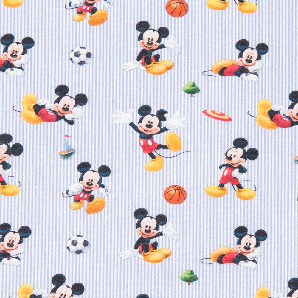 Popeline Mickey Mouse Streifen - Ribes y Casals