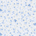 Popeline Mini Bouquet Blau - Ribes y Casals