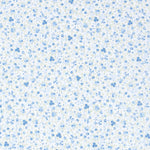 Popeline Mini Bouquet Blau - Ribes y Casals