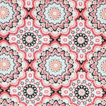 Popeline Mosaik Mandala Rot - Ribes y Casals