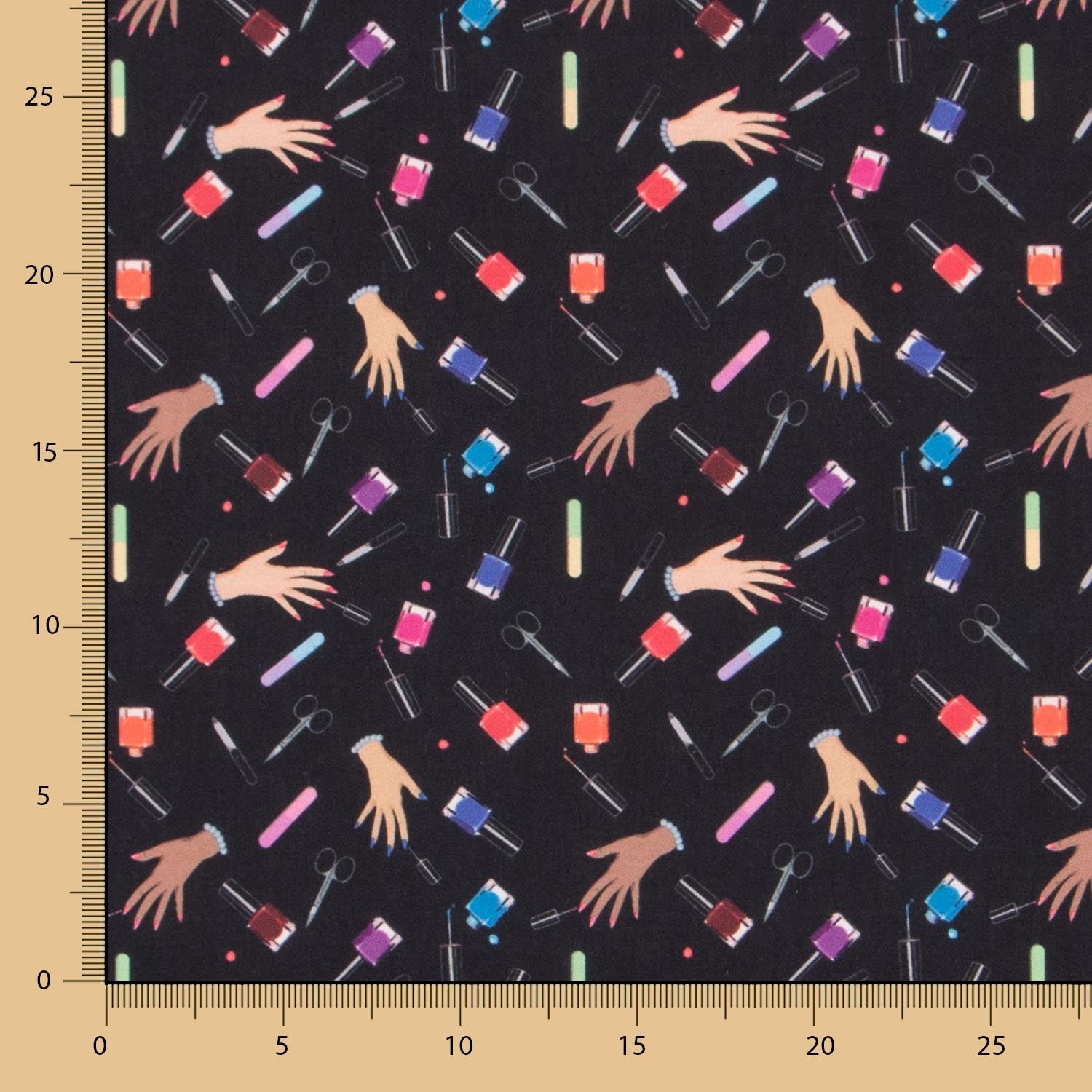 Nails Schwarze Popeline - Ribes y Casals