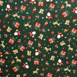 Weihnachten Popeline Weihnachten Zeichnungen Weihnachten Hintergrund Dunkelgrün - Ribes y Casals