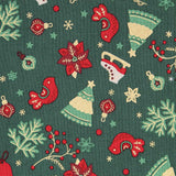 Popeline Weihnachten Mix Grün - Ribes y Casals