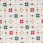 Popeline Weihnachten Mosaik Ecru - Ribes y Casals