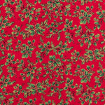 Popeline Weihnachten Mistelzweig Rot - Ribes y Casals