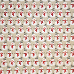 Schneemann Weihnachten Popeline Hellbeige - Ribes y Casals