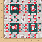 Popeline Weihnachtsaufnäher Grün - Ribes y Casals