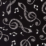 Popeline Noten Schwarz - Ribes y Casals