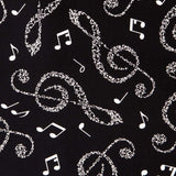 Popeline Noten Schwarz - Ribes y Casals