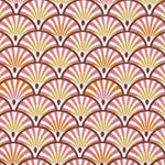 Popeline Patchwork Fächer Fächer Orange - Ribes y Casals
