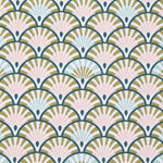 Popeline Patchwork Fächer Pastell - Ribes y Casals