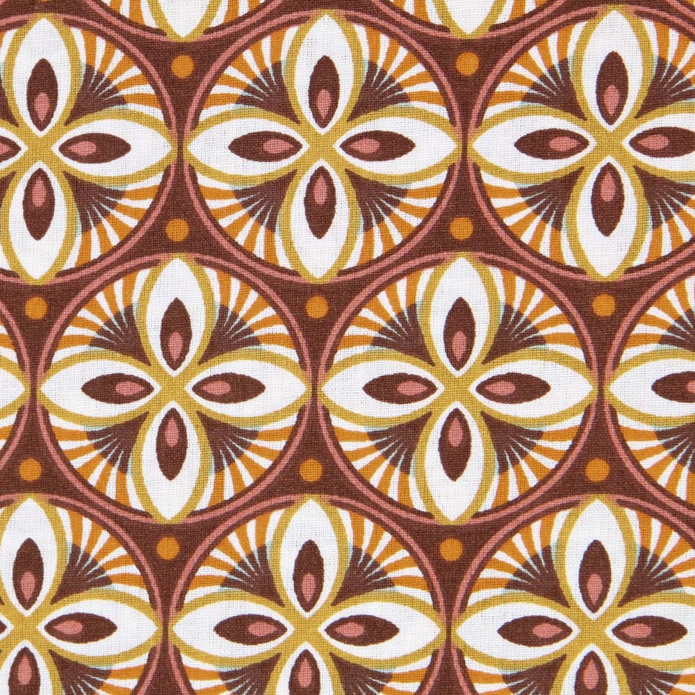 Barock Patchwork Popeline Orange - Ribes y Casals