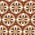 Barock Patchwork Popeline Orange - Ribes y Casals
