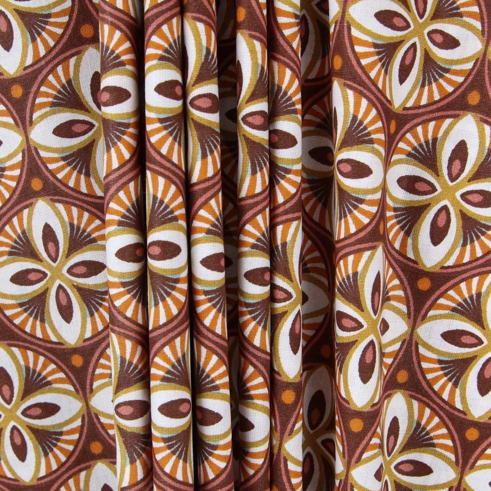 Barock Patchwork Popeline Orange - Ribes y Casals