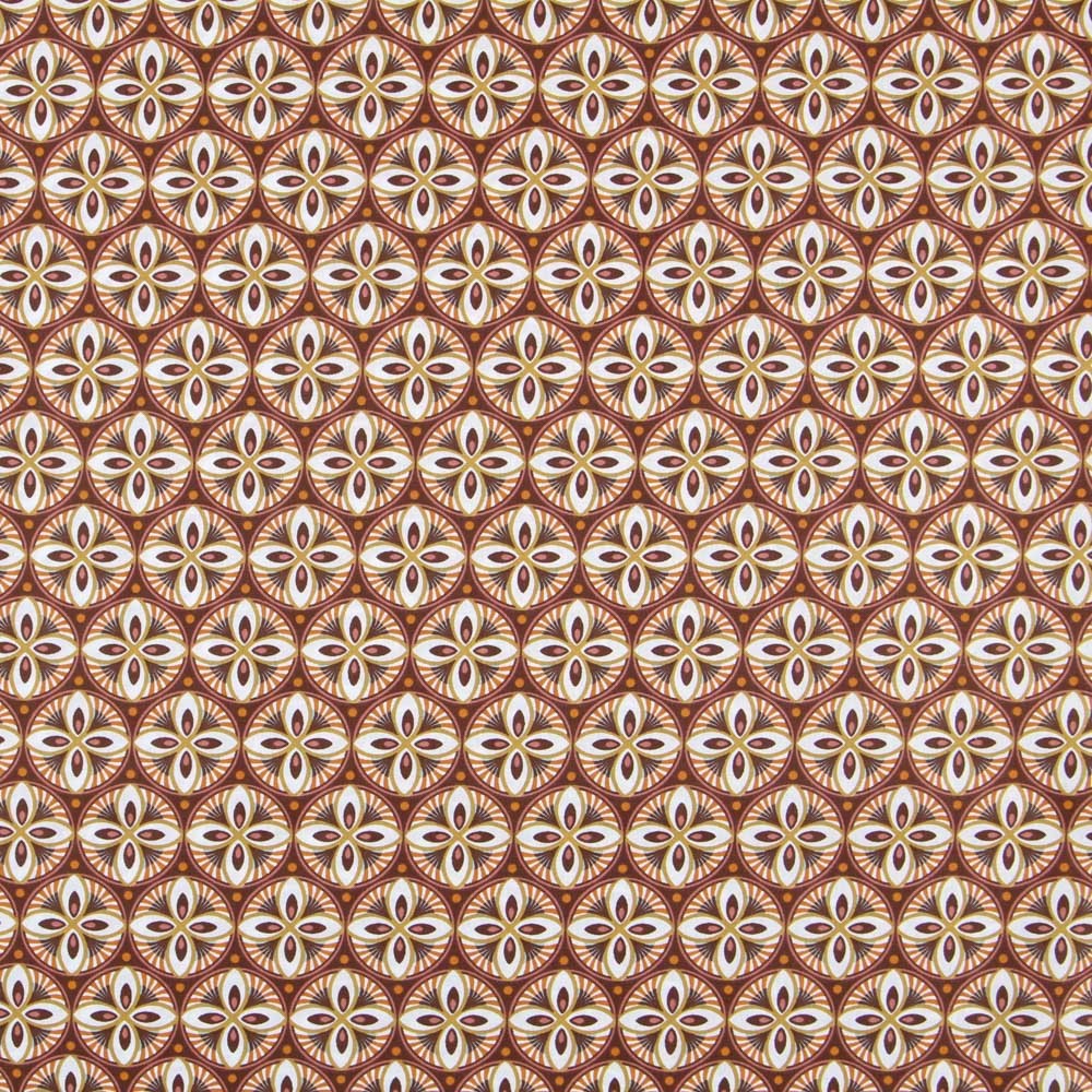 Barock Patchwork Popeline Orange - Ribes y Casals