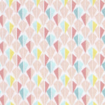 Pastellfarbene Diamanten Patchwork Popeline - Ribes y Casals