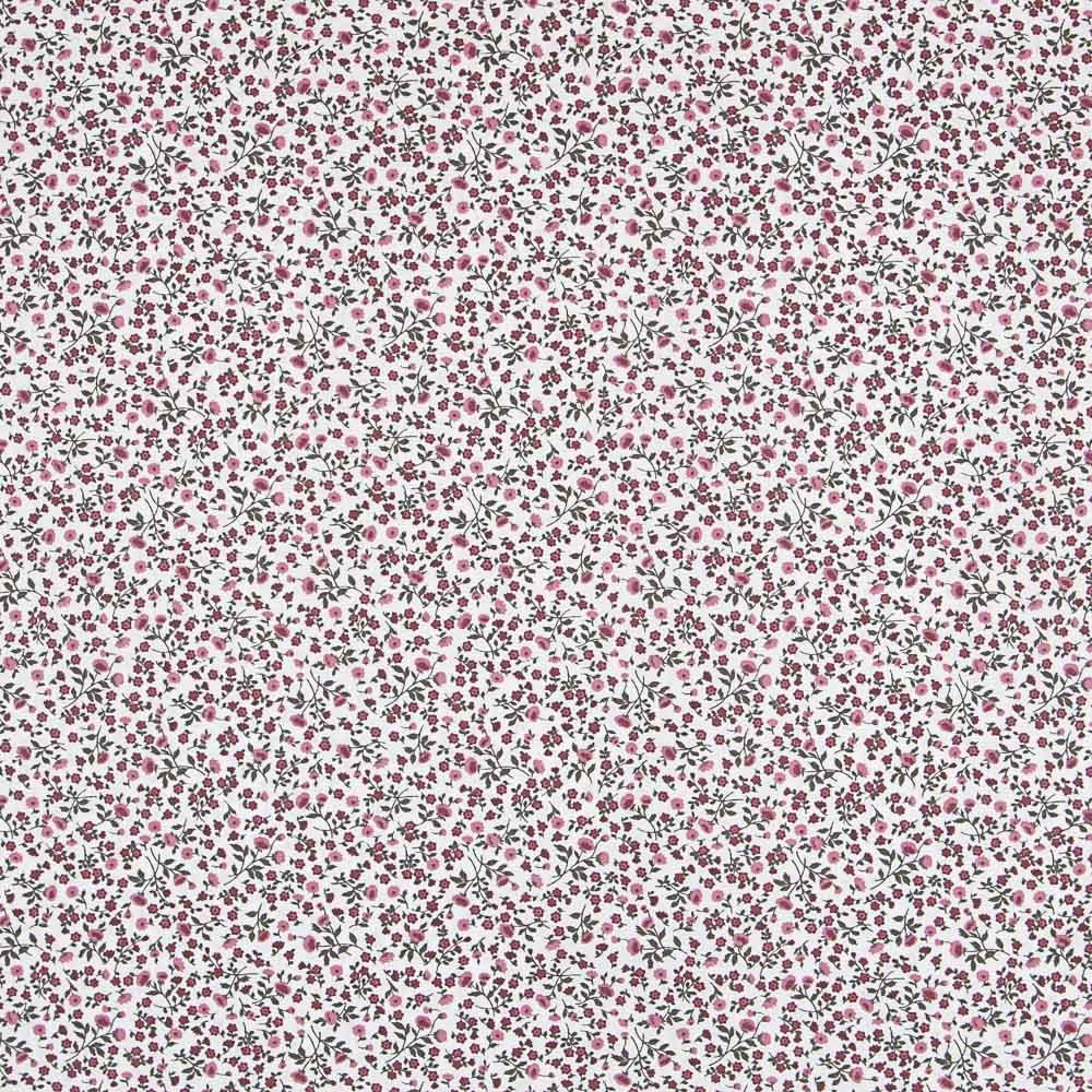 Popeline Patchwork Rosa Blumen - Ribes y Casals