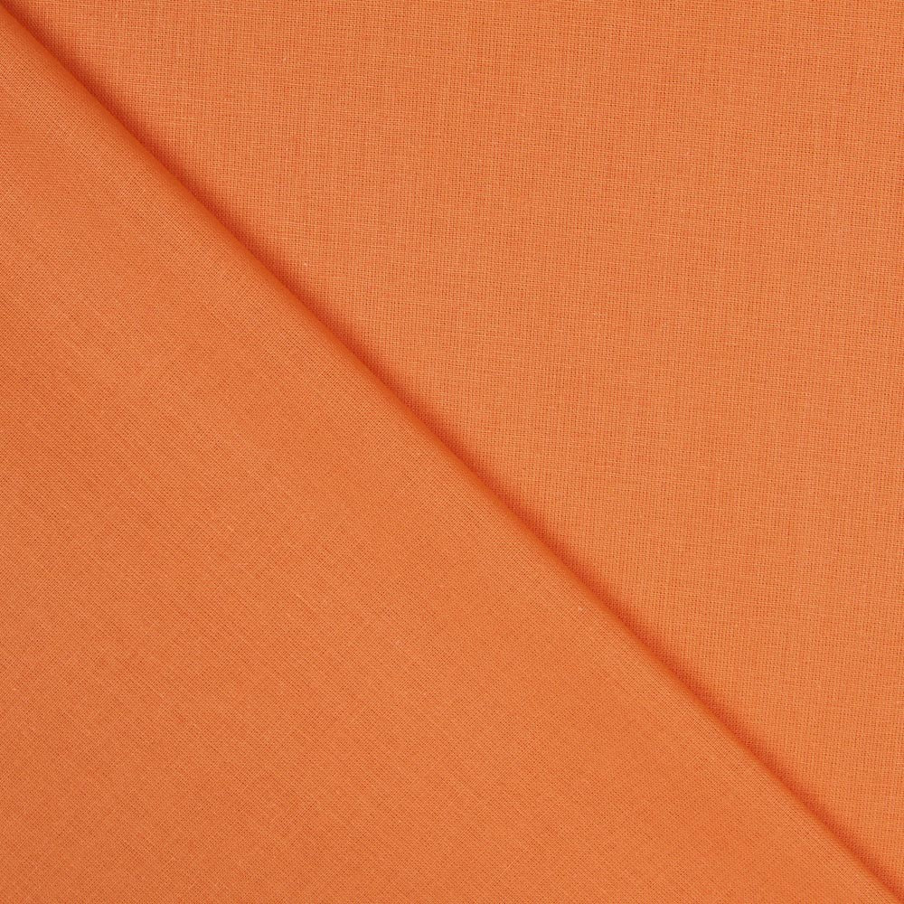 Einfarbige Baumwollpopeline Basic Orange - Ribes y Casals